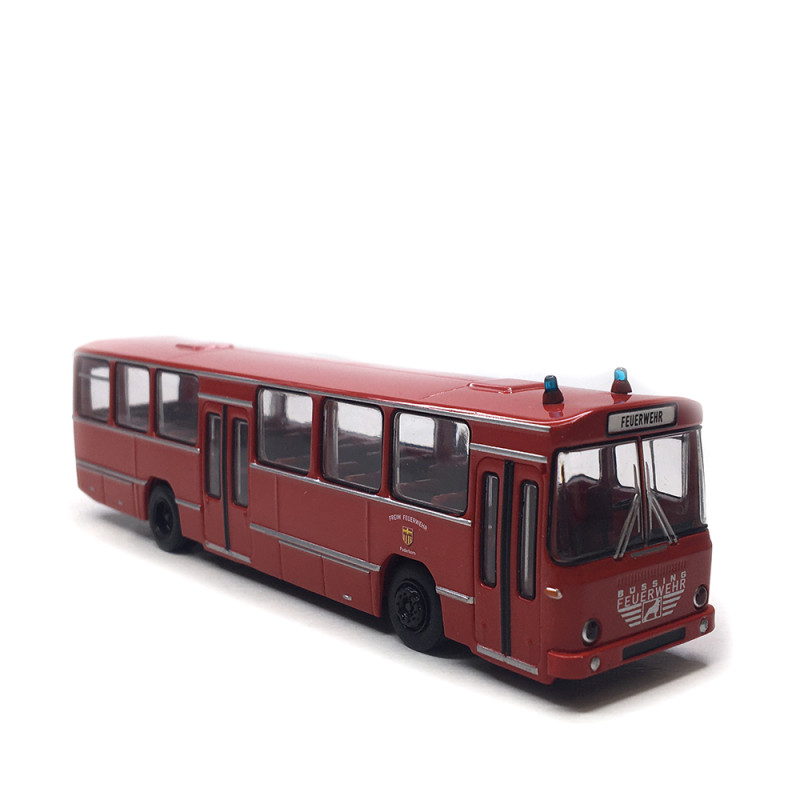 Büssing, bus des pompiers de Paderborn, BS 120N, 1970 - BREKINA 59267 - HO 1/87