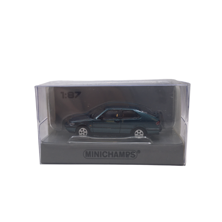 Saab 900, coupé, vert métallisé, 1995 - Minichamps 870170120 - 1/87