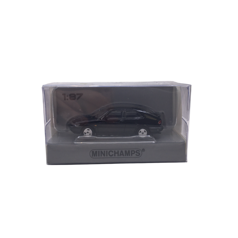 Saab 900, turbo 16S coupé, noir, 1995 - Minichamps 870170121 - 1/87
