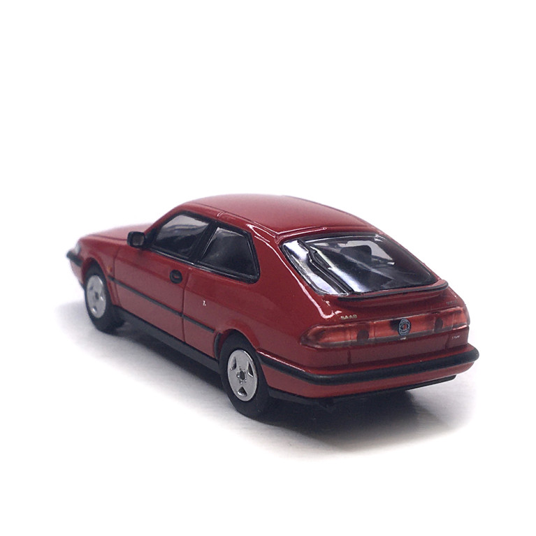 Saab 900, turbo 16S coupé, rouge, 1995 - Minichamps 870170124 - 1/87