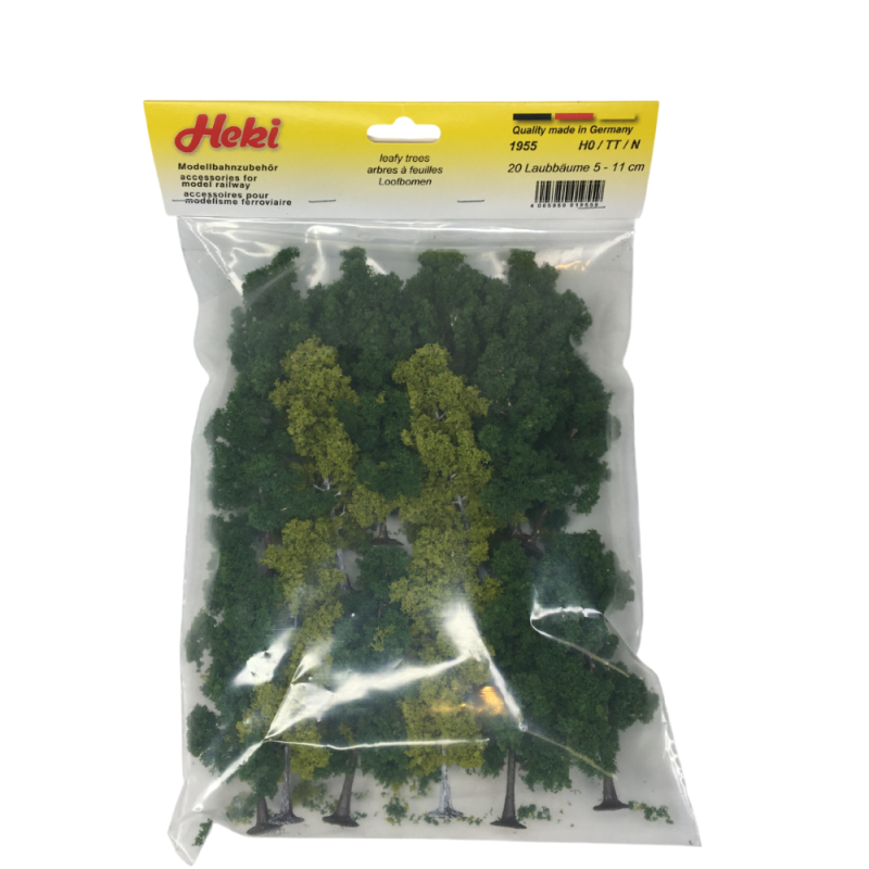 20 Arbres à feuilles caduques, 5-12 cm - HEKI 1955 - HO, TT, N