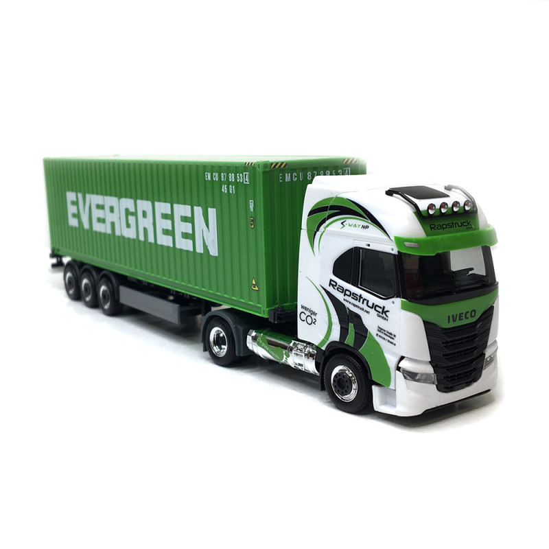 Camion semi-remorque, porte-conteneurs, Iveco S-Way - HERPA 319942 - HO 1/87
