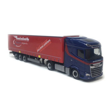 Semi-remorque, à rideaux coulissants, DAF XG Heinloth - HERPA 319881 - HO 1/87