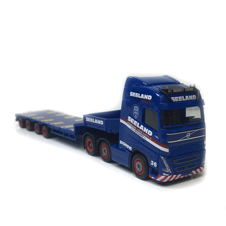 Camion semi-remorque surbaissée, Volvo FH GL 2020, 6x2 Seeland - HERPA 319805 - HO 1/87