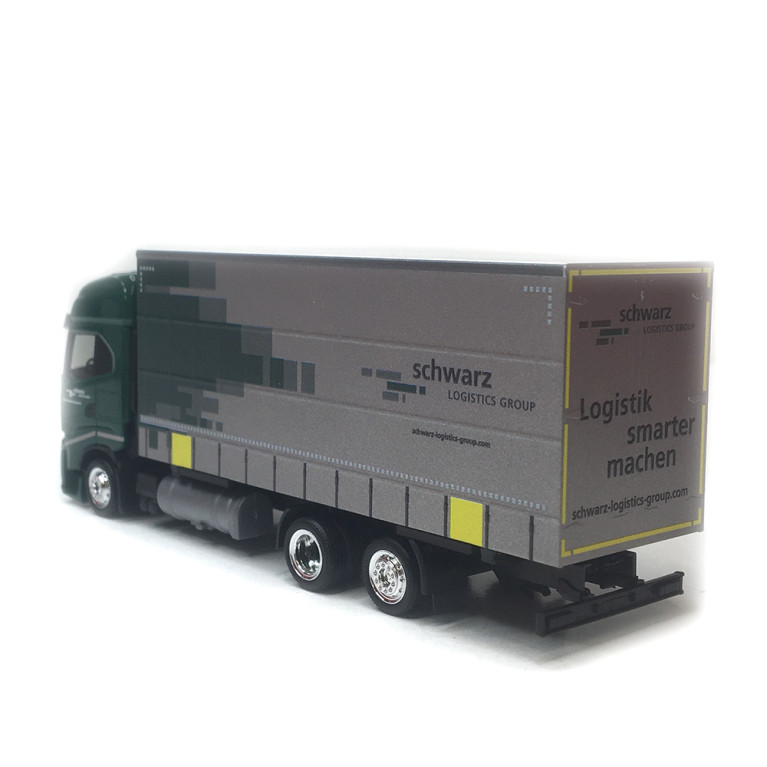 Camion semi-remorque, à rideaux coulissants, Iveco S-way, Spedition Schwartz - HERPA 319607 - HO 1/87