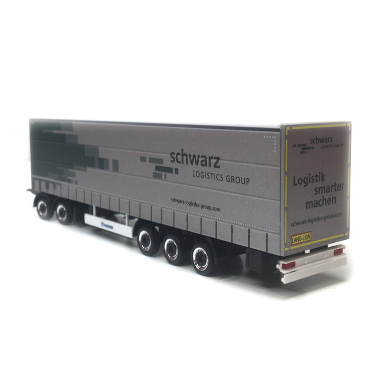 Camion semi-remorque, à rideaux coulissants, Iveco S-way, Spedition Schwartz - HERPA 319607 - HO 1/87