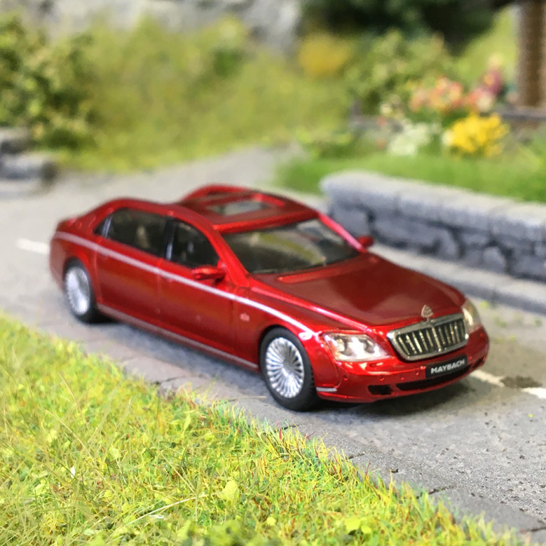 MicroCity, Maybach 62S, limousine, red, 2002-2013 - HERPA 87MC000025 - HO 1/87
