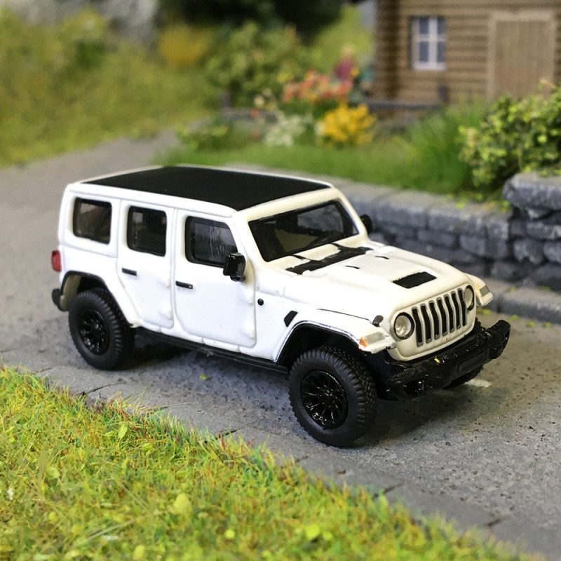 MicroCity, Jeep Wrangler, blanc, 2017 - HERPA 87MC000012 - HO 1/87