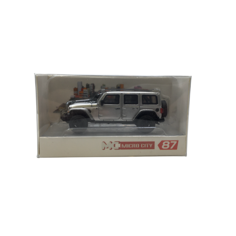 MicroCity, Jeep Wrangler, silver, 2017 - HERPA 87MC000027 - HO 1/87