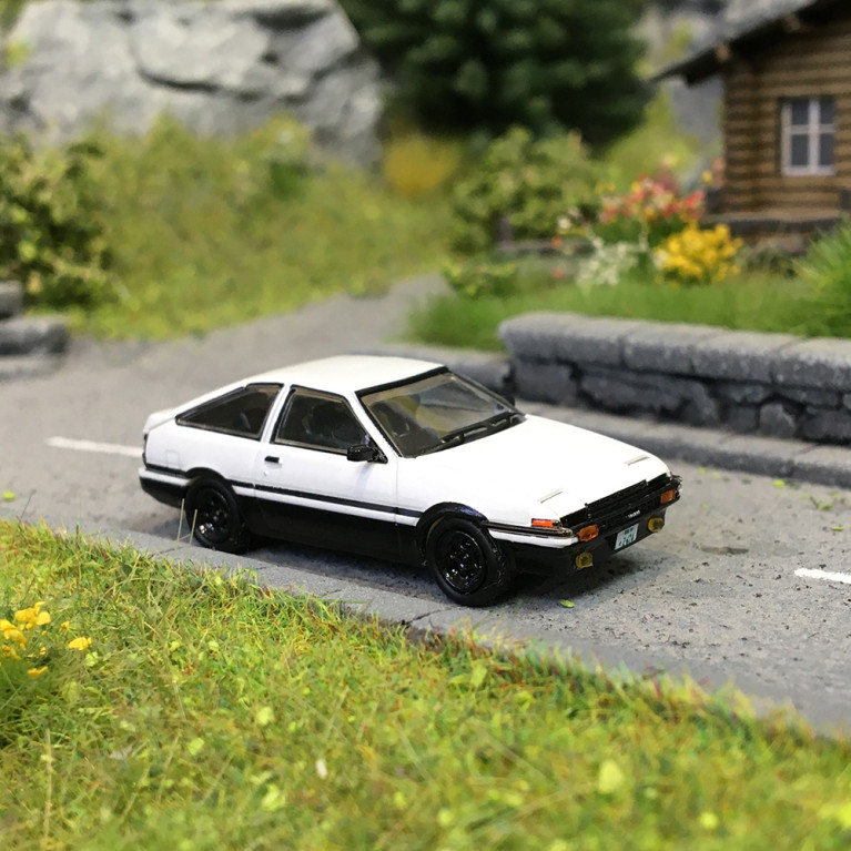 MicroCity, Toyota Corolla AE86, blanc  - HERPA 87MC000041 - HO 1/87