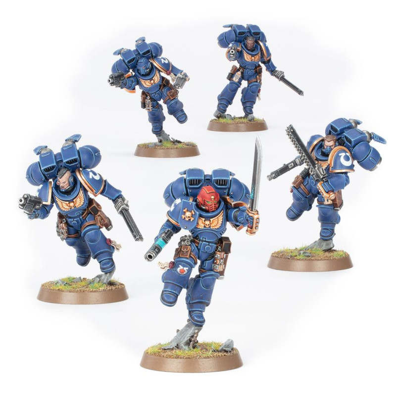 Warhammer 40 000, Space marines, Intercessors d'Assaut à réacteurs dorsaux - WARHAMMER 48-13