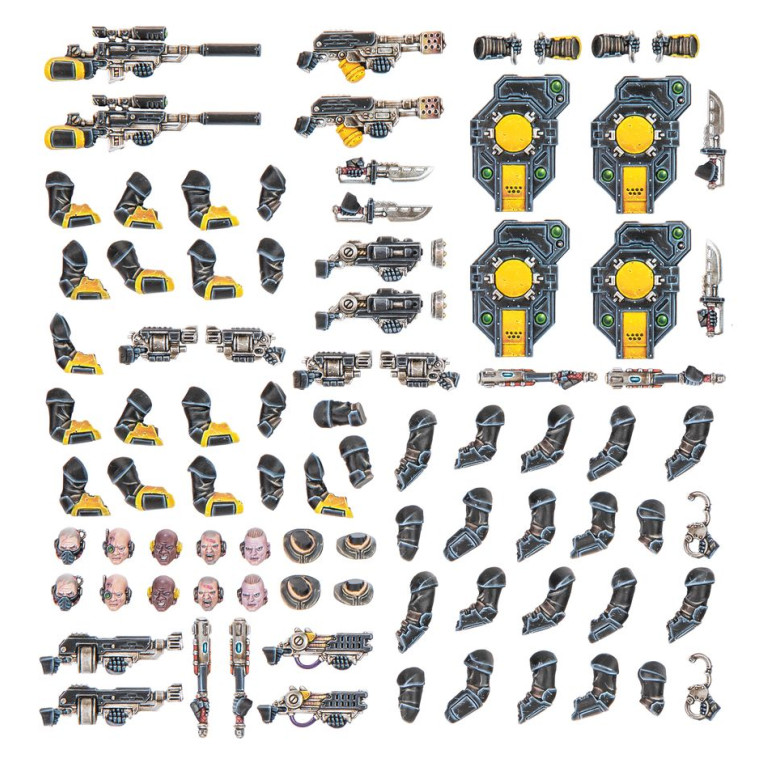 Warhammer Necromunda, Armes et améliorations des Palanite enforcers - WARHAMMER 301-58