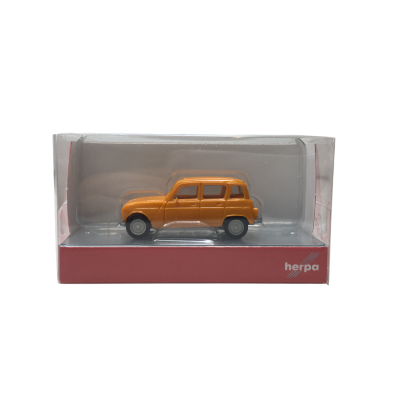 Renault R4, orange andalou - HERPA 020190-010 - HO 1/87