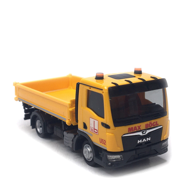 Camion-benne, MAN TGL CC, 3 voies 2 essieux, Max Bögl - HERPA 319867 - HO 1/87