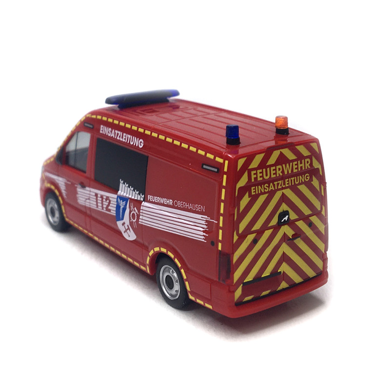 MAN TGE, demi-bus à toit surélevé , Service d'incendie d'Oberhausen/ELW - HERPA 098731 - HO 1/87