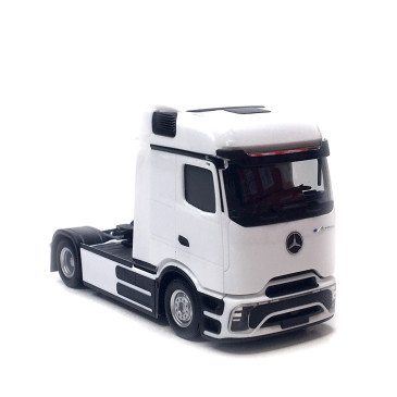 Tracteur routier, Mercedes-Benz eActros 600, ProCabin Bigspace, 2 essieux, blanc - HERPA 320191 - HO 1/87