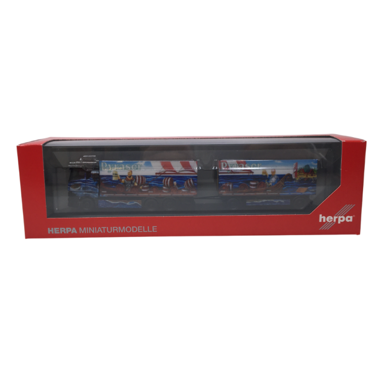 Camion-remorque à caisse de boissons, MAN TGX GM, Pyraser III / Rudi Thoma - HERPA 122337 - HO 1/87