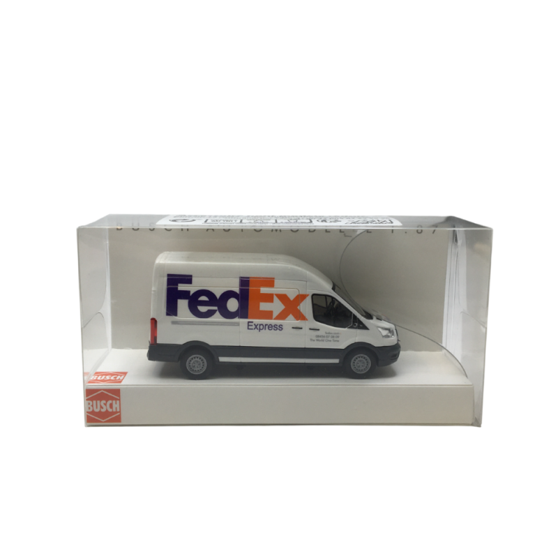 Ford transit, FedEx, 2014 - BUSCH 54510 - HO 1/87