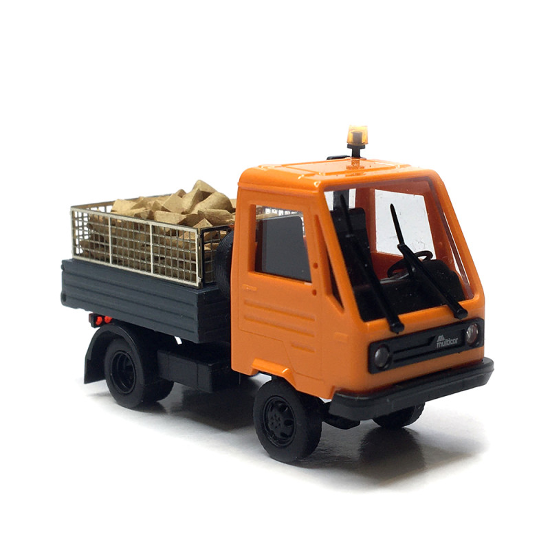 Multicar M26, avec carrosserie et rondins - BUSCH 42238- HO 1/87