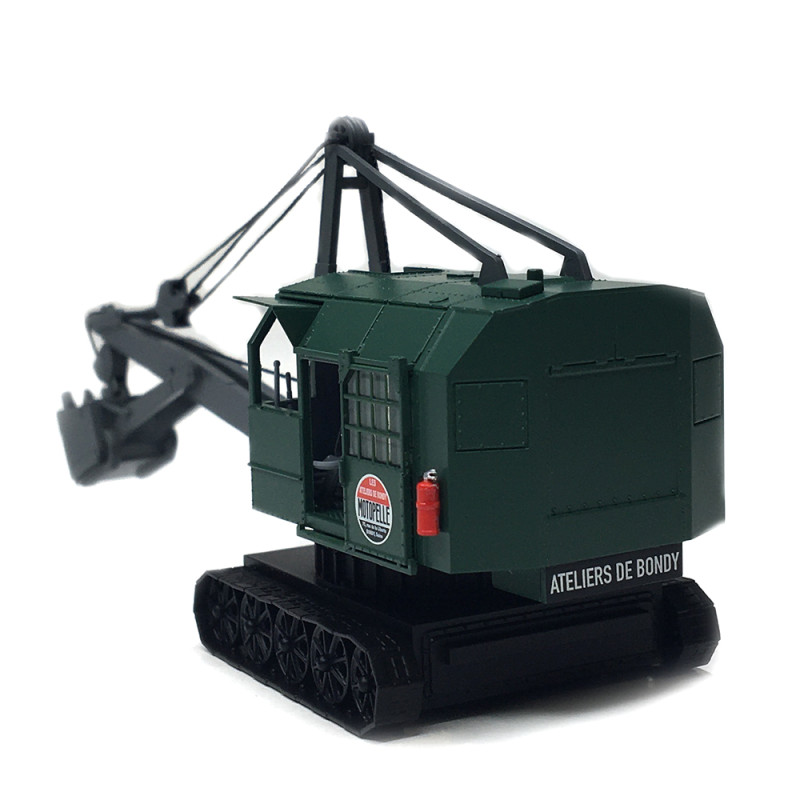 Excavatrice, Bondy, chenille verte, Motopelle - Ree Modeles CB157 - HO 1/87