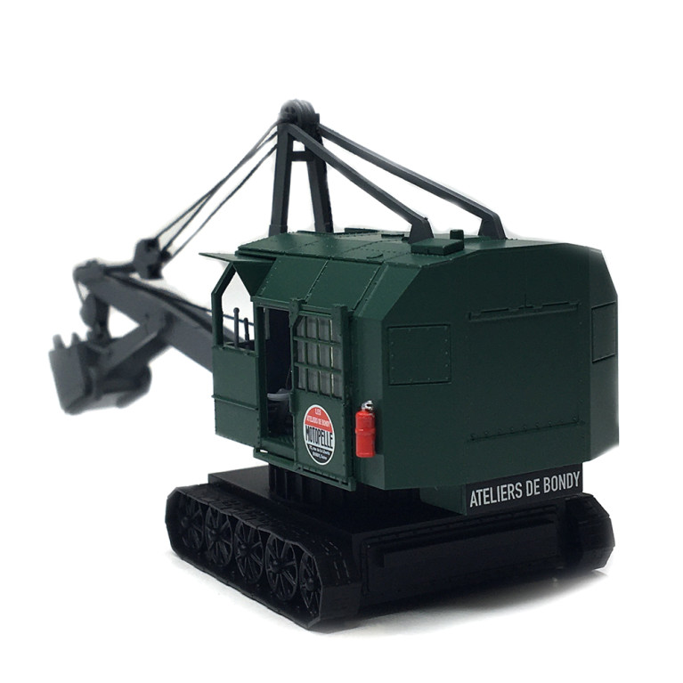 Excavatrice, Bondy, chenille verte, Motopelle - Ree Modeles CB157 - HO 1/87