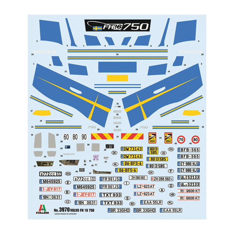 Volvo FH16, toit moyen - ITALERI 3970 - 1/24