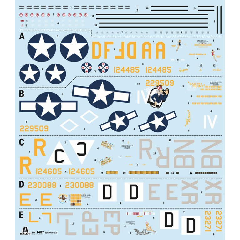 Forteresse volante, B-17F - ITALERI 1487 - 1/72