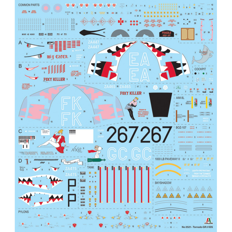 Tornado GR.1, Tempête du désert - ITALERI 2521 - 1/32