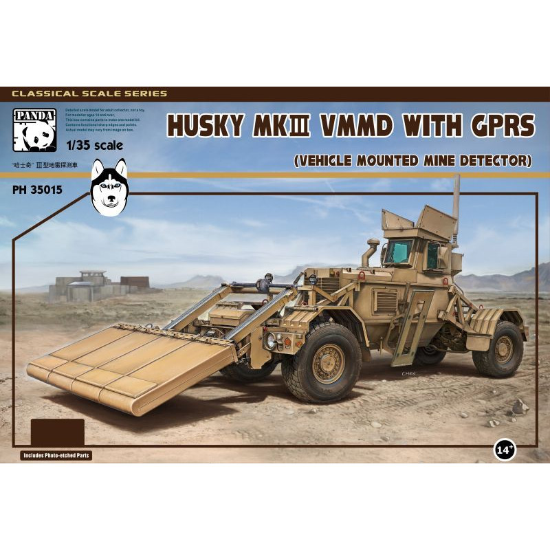 Husky MKIII, VMMD with GPRS, véhicule détecteur de mine - Panda hobby 35015 - 1/35