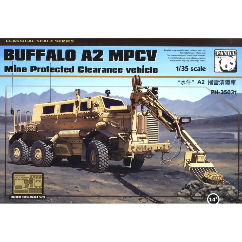 Buffalo A2 MPCV, véhicule de déminage protégé - Panda hobby 35031 - 1/35