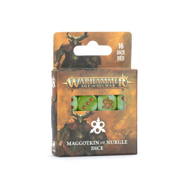Warhammer Age Of Sigmar, Set de dés, Putrescents de Nurgle - WARHAMMER 83-95