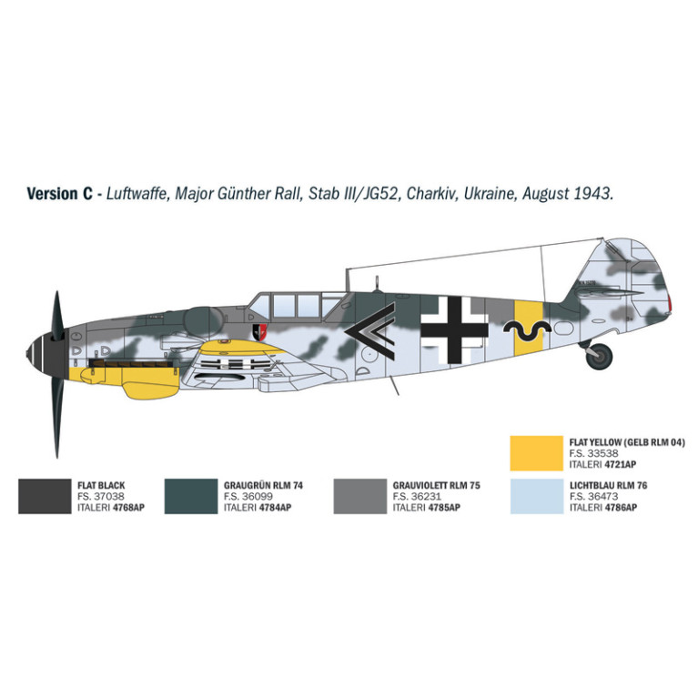 Messerschmitt BF-109 G-6, ACE - ITALERI 1483 - 1/72
