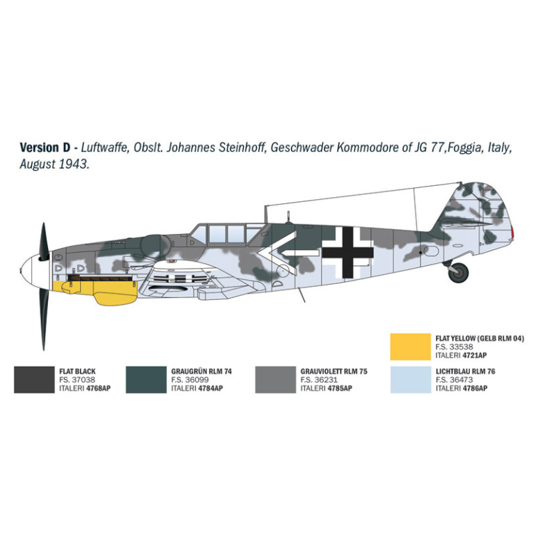 Messerschmitt BF-109 G-6, ACE - ITALERI 1483 - 1/72