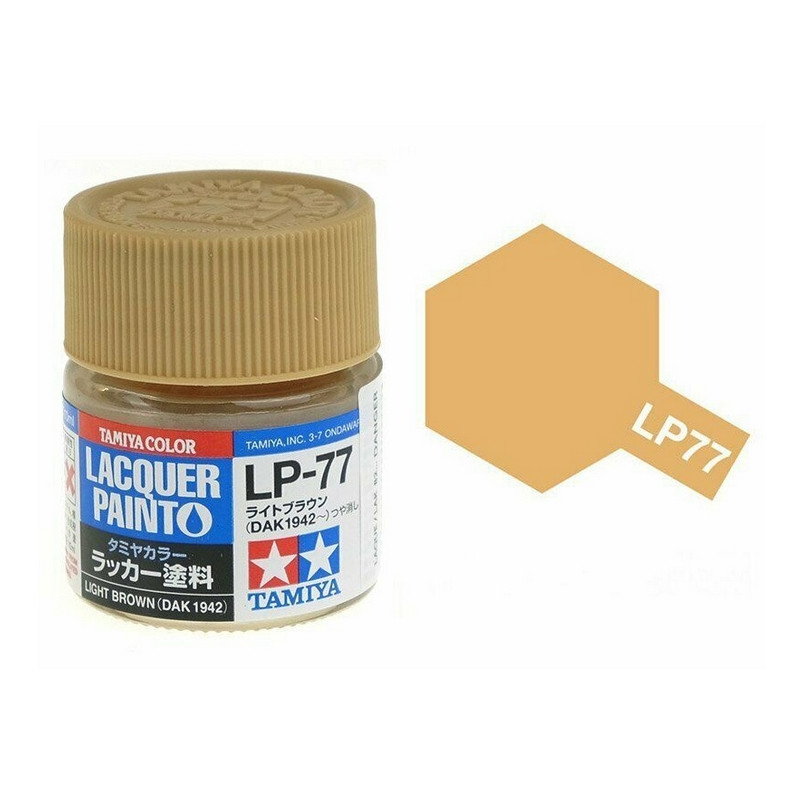 Marron (DAK 1942) pot de 10ml - Lacquer Paint -TAMIYA LP77