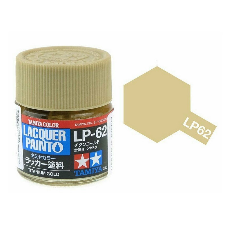 Or Titane pot de 10ml - Lacquer Paint - TAMIYA LP62