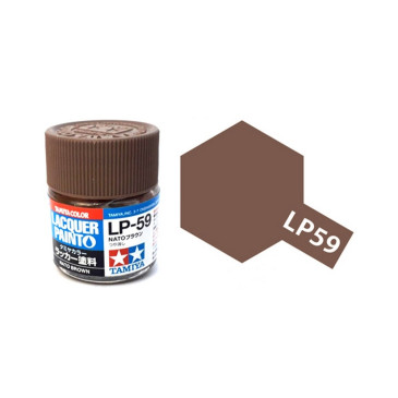 Brun "OTAN" Mat pot de 10ml - Lacquer Paint - TAMIYA LP59