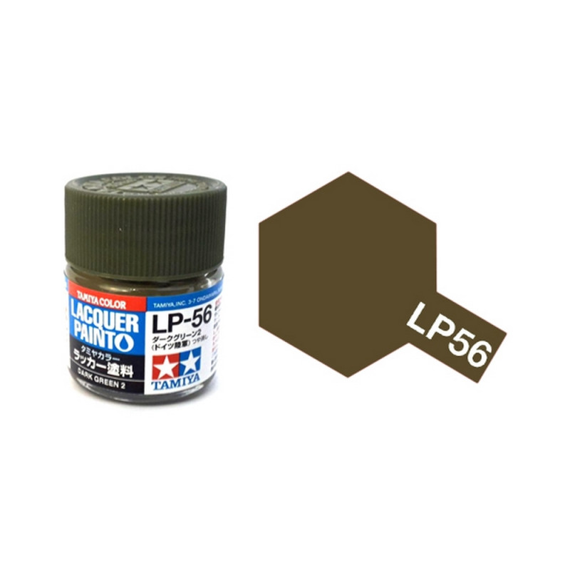 Vert Foncé 2 Mat pot de 10ml - Lacquer Paint -TAMIYA LP56