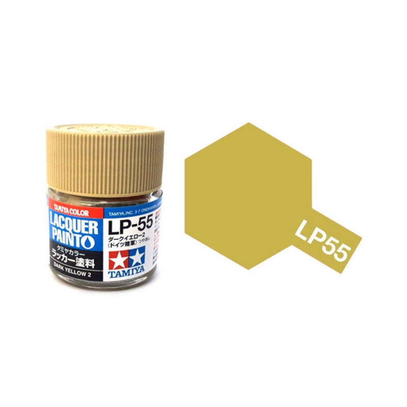 Jaune Sombre 2 Mat pot de 10ml - Lacquer Paint -TAMIYA LP55