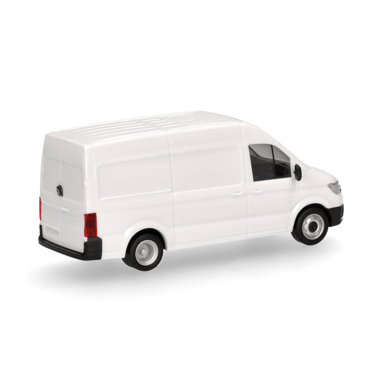 MiniKit: Volkswagen Crafet, box high roof, twin drive, blanc - Herpa 014038 - HO 1/87