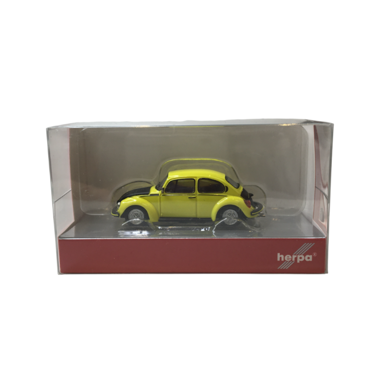 Volkswagen, Beetle 1303, coureur, jaune et noir - HERPA 421102 - HO 1/87