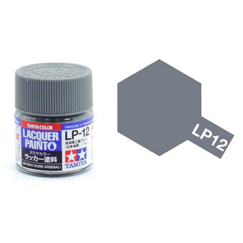 Gris (IJN) Kure mat pot de 10ml - Lacquer Paint - TAMIYA LP12