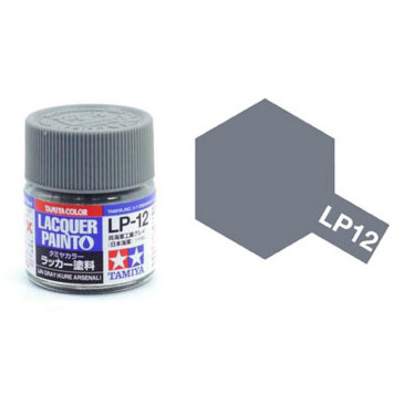 Gris (IJN) Kure mat pot de 10ml - Lacquer Paint - TAMIYA LP12