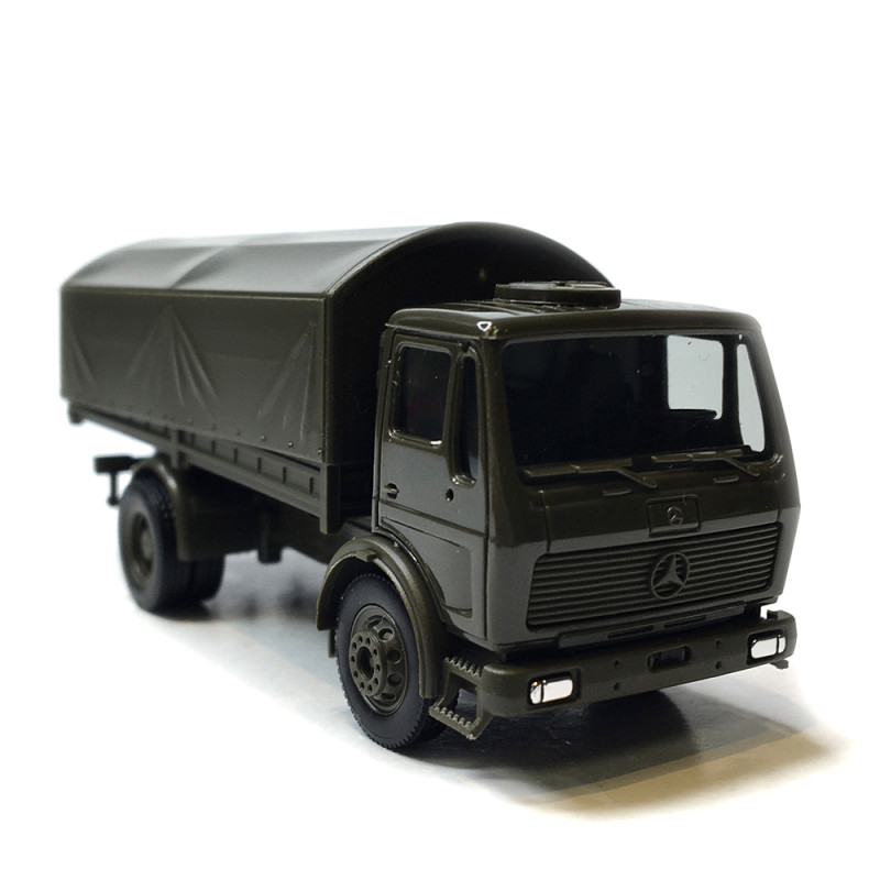 Camion, Mercedes Benz, NG à plateau de 5 tonnes bâche ronde, armée allemande - HERPA 747073 - HO 1/87