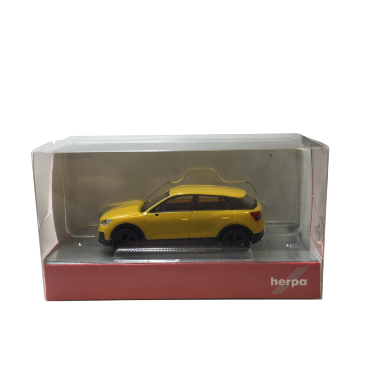 Audi Q2, jaune - HERPA 028677-002 - HO 1/87