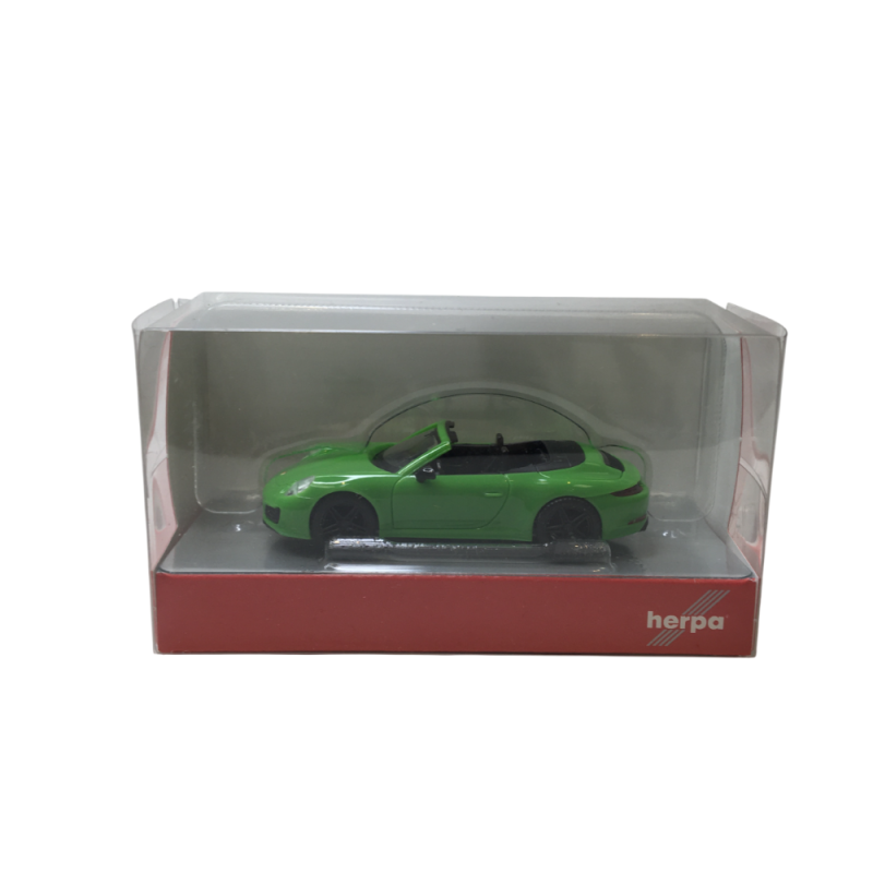 Porsche 911, (991), Carrera 2 cabrio, vert - HERPA 420365 - HO 1/87