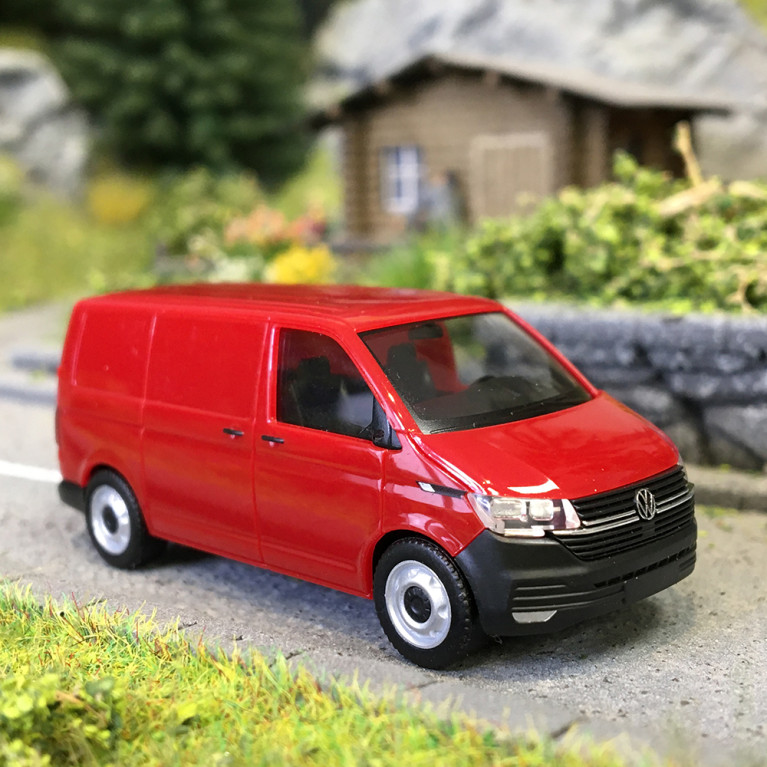 Volkswagen, T6.1 Kasten, rouge - HERPA 096799-002 - HO 1/87