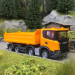 Camion benne, Scania XT17, orange - HERPA 316996 - HO 1/87