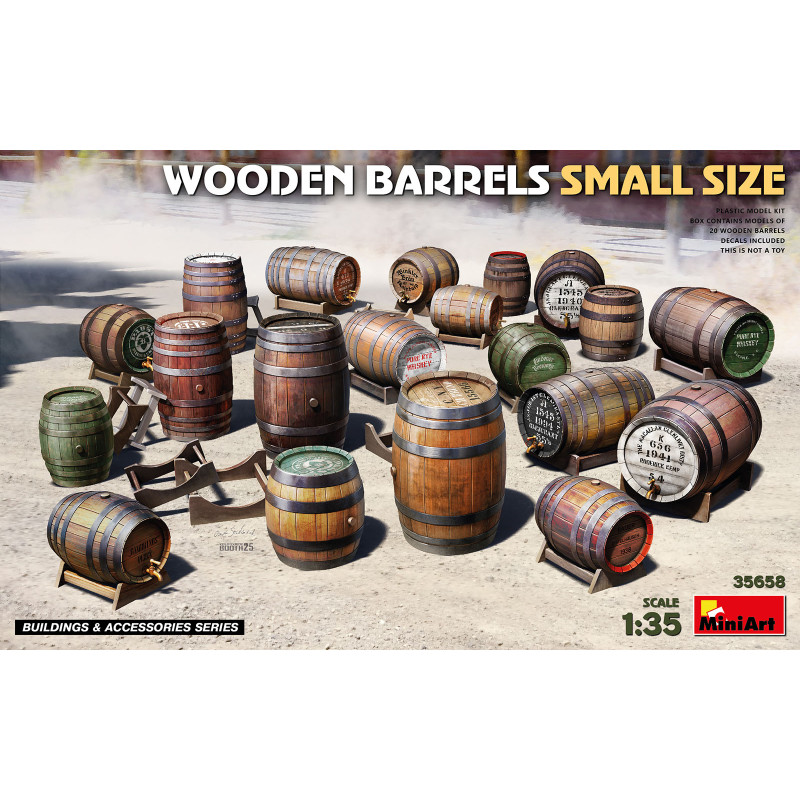 Barils en bois, petite taille - MiniArt 35658 - 1/35