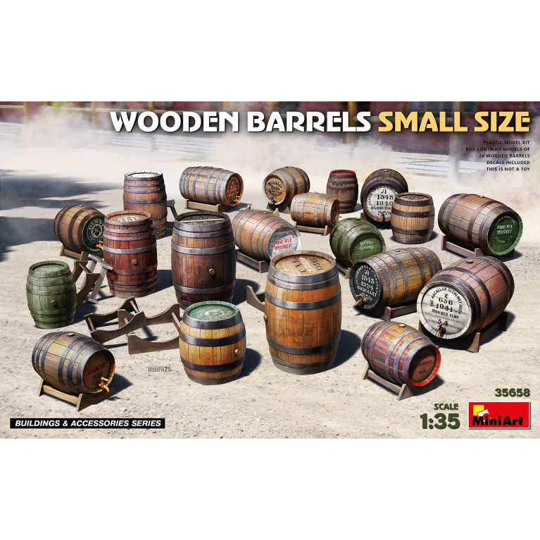 Barils en bois, petite taille - MiniArt 35658 - 1/35