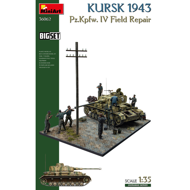Kursk 1943, réparation de campagne du Pz.Kpfw. IV, big set - MiniArt 36062 - 1/35